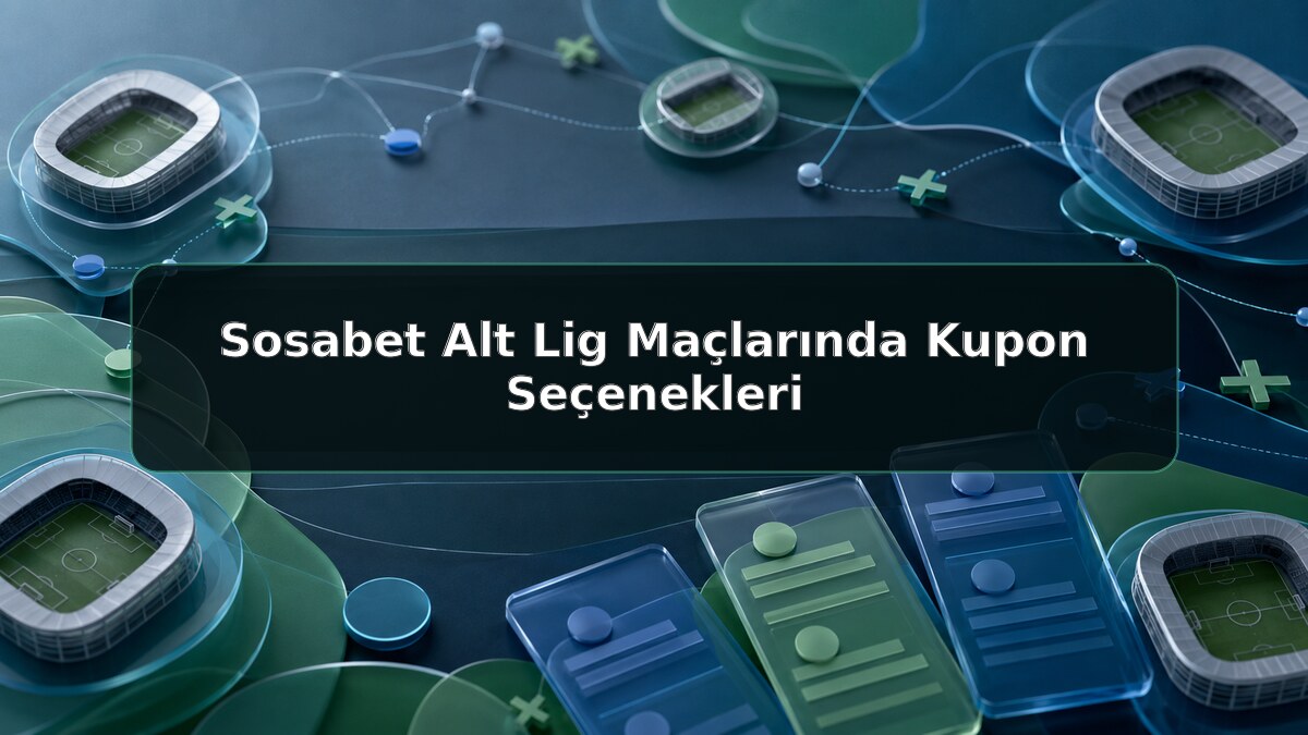 Sosabet Alt Lig Maçlarında Kupon Seçenekleri için Sosabet bilgilendirme görseli