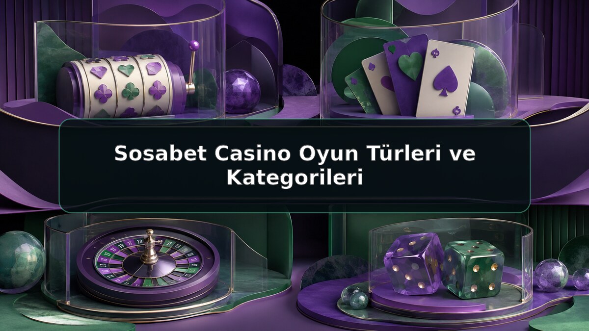 Sosabet Casino Oyun Türleri ve Kategorileri için Sosabet bilgilendirme görseli