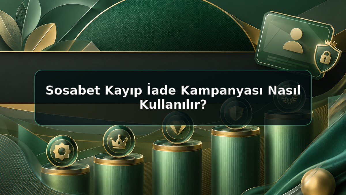 Sosabet Kayıp İade Kampanyası Nasıl Kullanılır için Sosabet bilgilendirme görseli